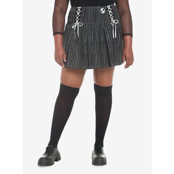 The Nightmare Before Christmas Jack Stripe Skirt Plus Size 2 - Picture 1 of 9
